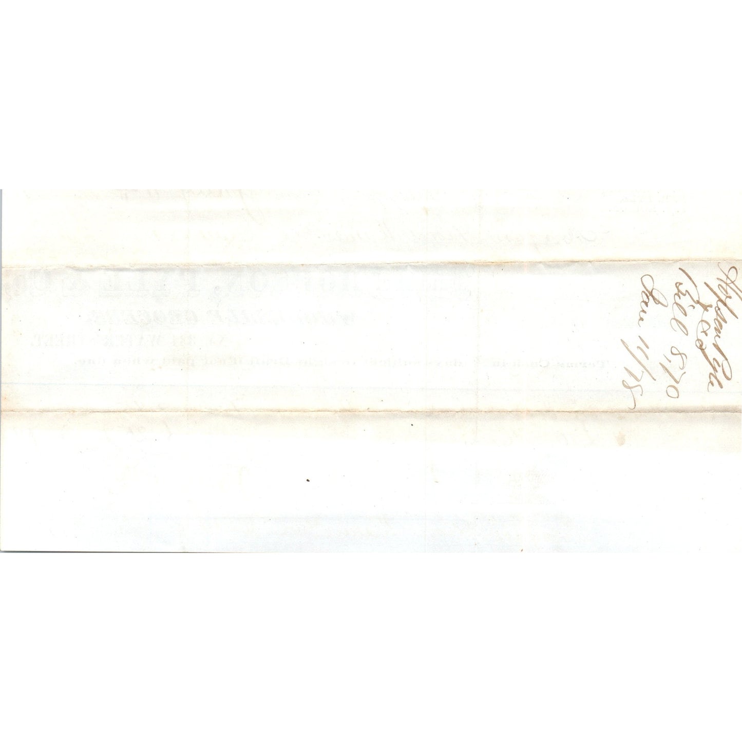 1878 Hopson, Pyle & Co Grocers Bridgeport CT Receipt Letterhead D24