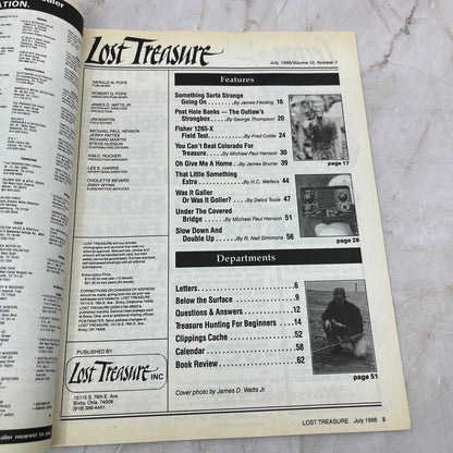 1986 July - Lost Treasure Magazine - Treasure Hunting Gold Prospecting M15