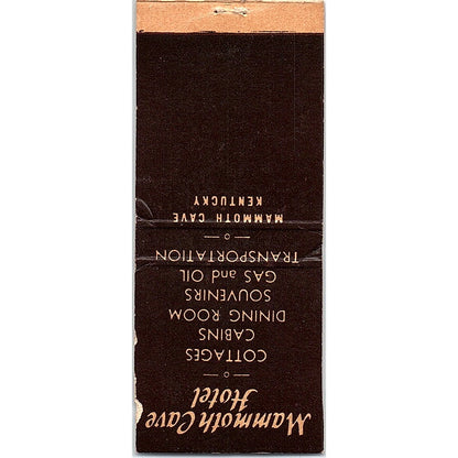 Mammoth Cave Hotel Kentucky Vintage Matchbook Cover SF3-Y5