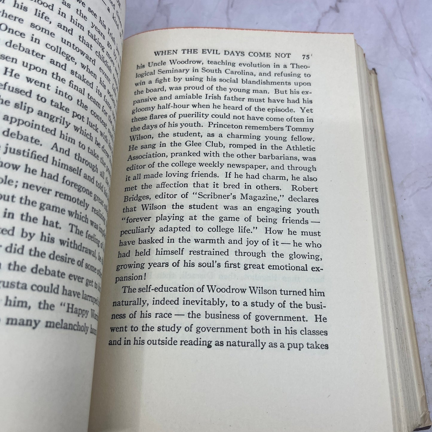 1924 Woodrow Wilson William Allen White Dust Jacket TJ8