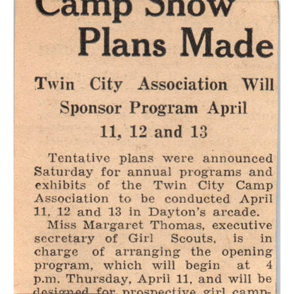 Chicago Elephant Nurses Tusk Ache 1935 Minneapolis Journal Article AE7-N6