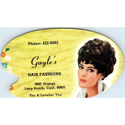 Gayle's air Fashions Long Beach California Vintage Business Card SE3-B6