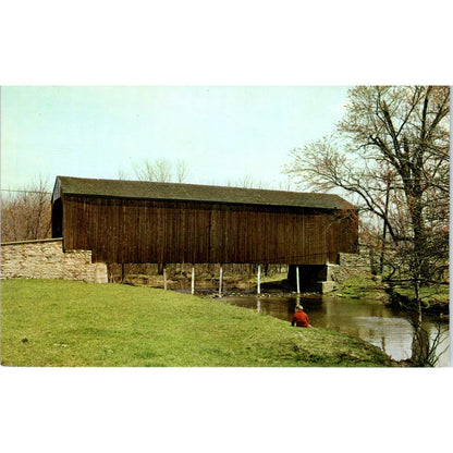 Pine Valley Bridge Bucks County PA Covered Bridge Postcard PC5