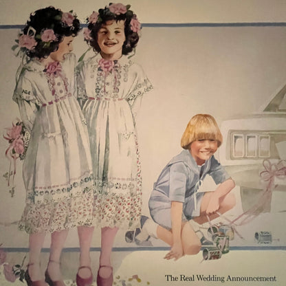 The Real Wedding Announcement - Avon Childhood Moments 10.5x10" Art Print V17