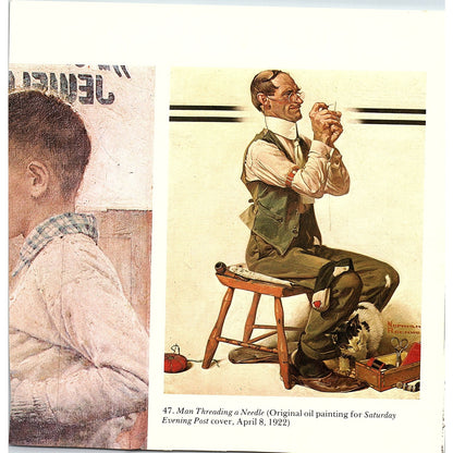 Saying Grace Norman Rockwell Vintage Art Print 7x7 V12