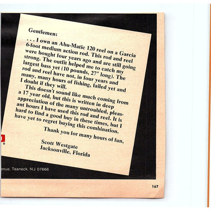 Lew Childre's Incredible Speed Spool Reel Fishing Foley AL 1977 Ad AF6-5