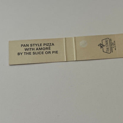 Rocky Rococo Pan Style Pizza Slim Vintage Matchbook TB6-MB2-9