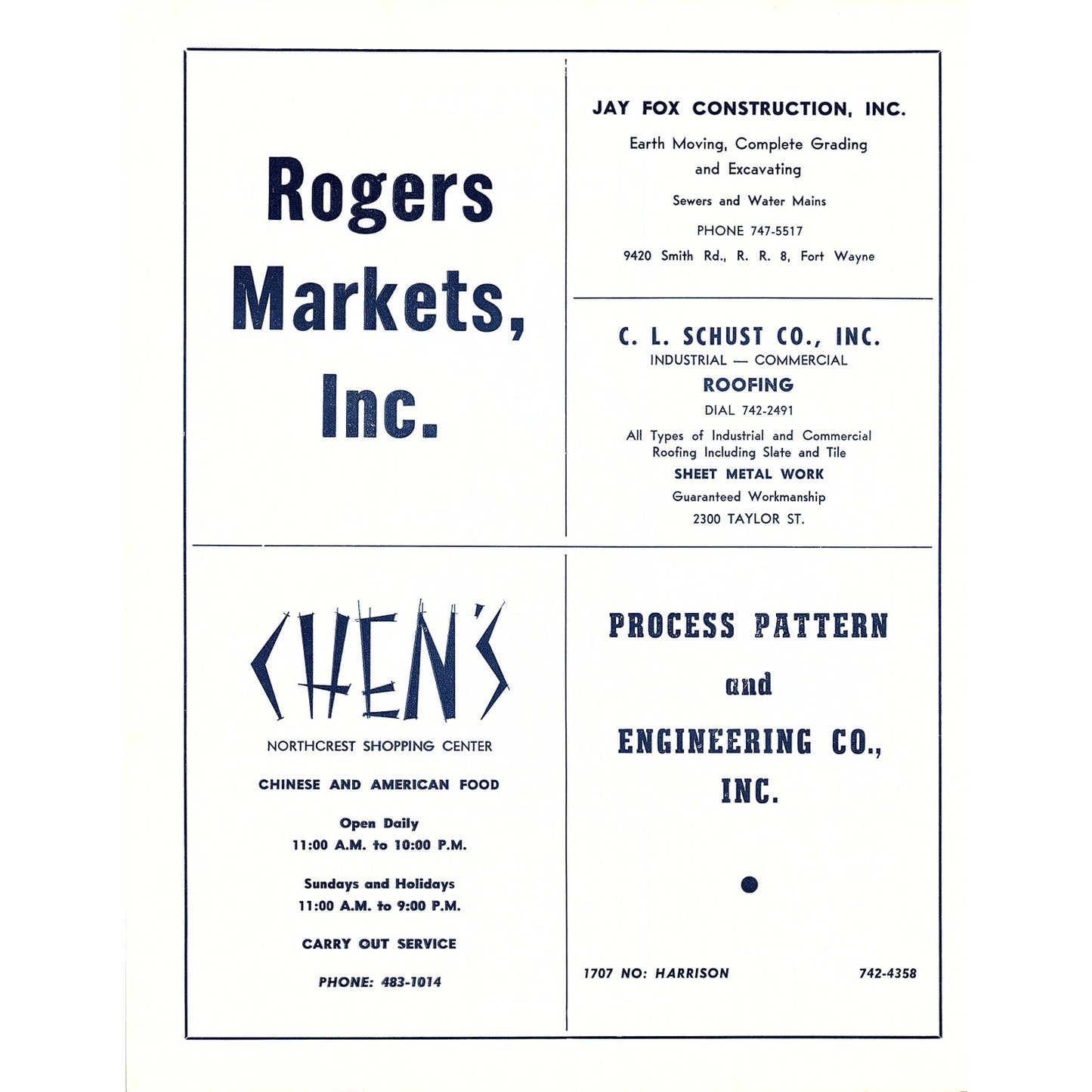 Azar's Big Boy Restaurant South Bend Elkhart Marion Fort Wayne IN 1964 Ad AG1-9