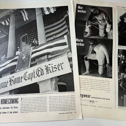 Ed Kiser Homecoming Somerset KY 2 Pages 1940s WWII Era Article V29-5
