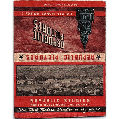 Republic Pictures Murder in the Music Hall Hollywood Large Matchbook TH2-Y2