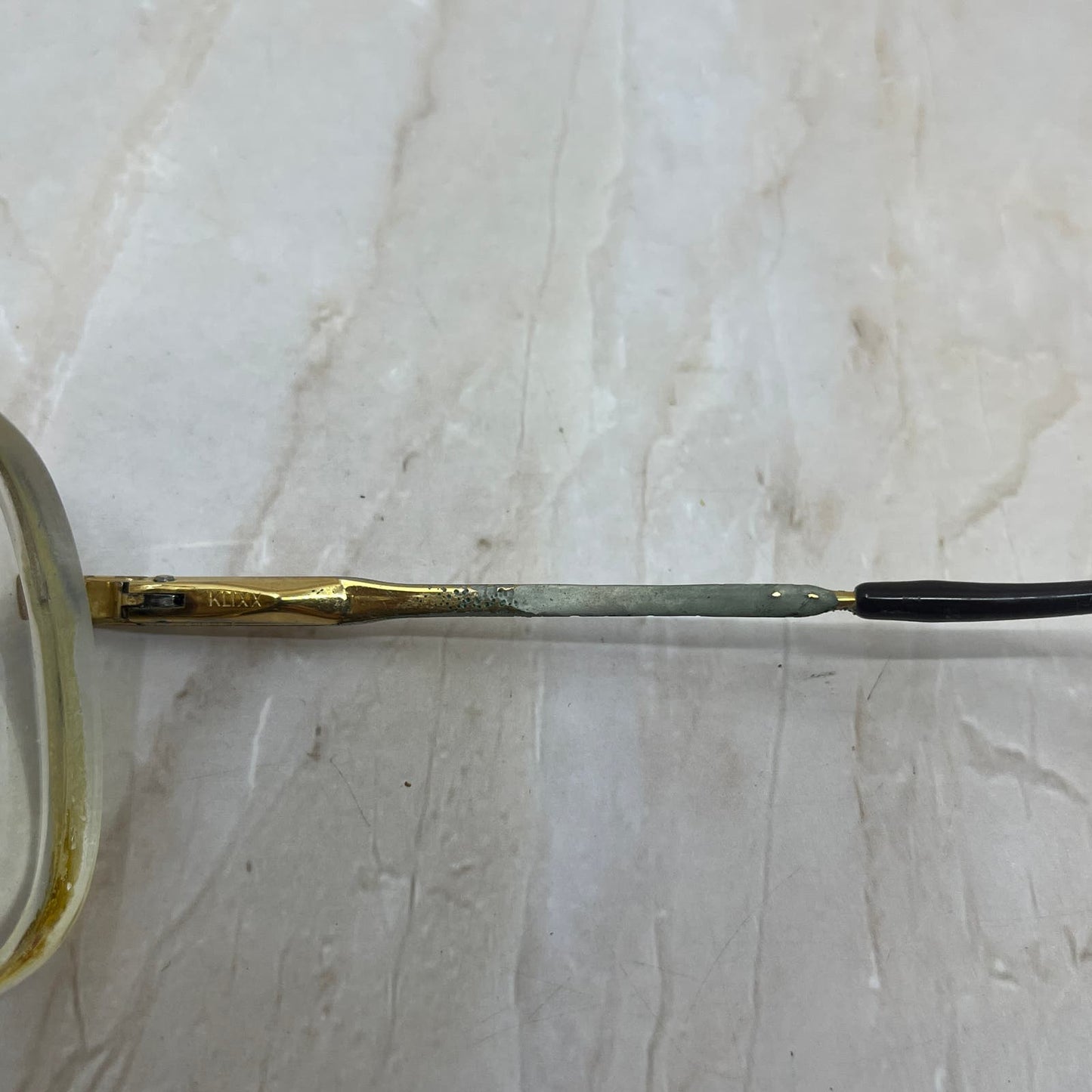 Retro Klixx Wrap Arm Gold Tone Aviator Sunglasses Eyeglasses Frames TD7-G5-1