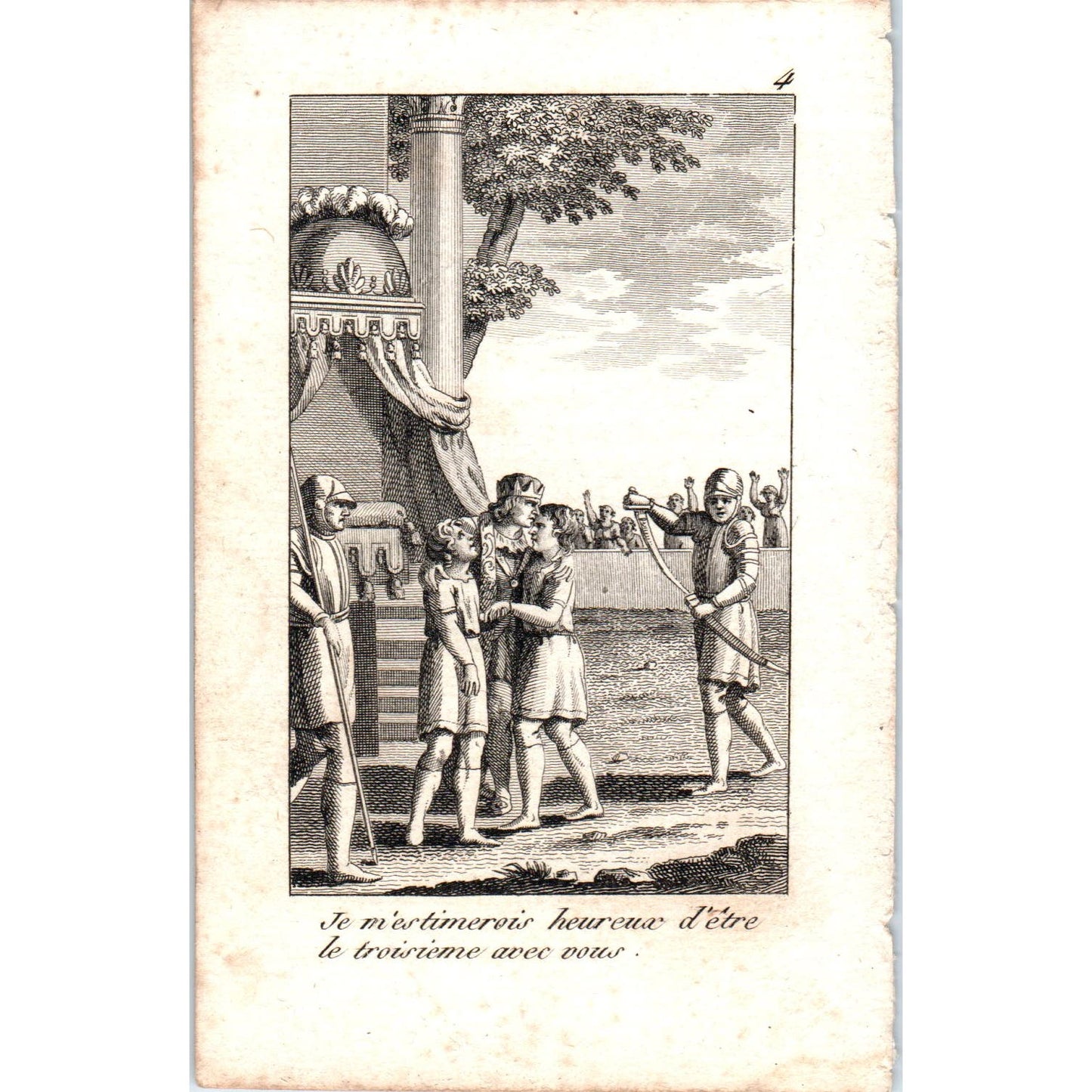 c1780 Original French Engraving Plate I would consider myself lucky... AE5-FE