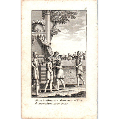 c1780 Original French Engraving Plate I would consider myself lucky... AE5-FE