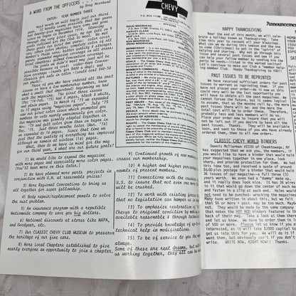 Gold Two Tone - '55, '56, '57 Classic Chevy World Magazine - Nov 1976 M29