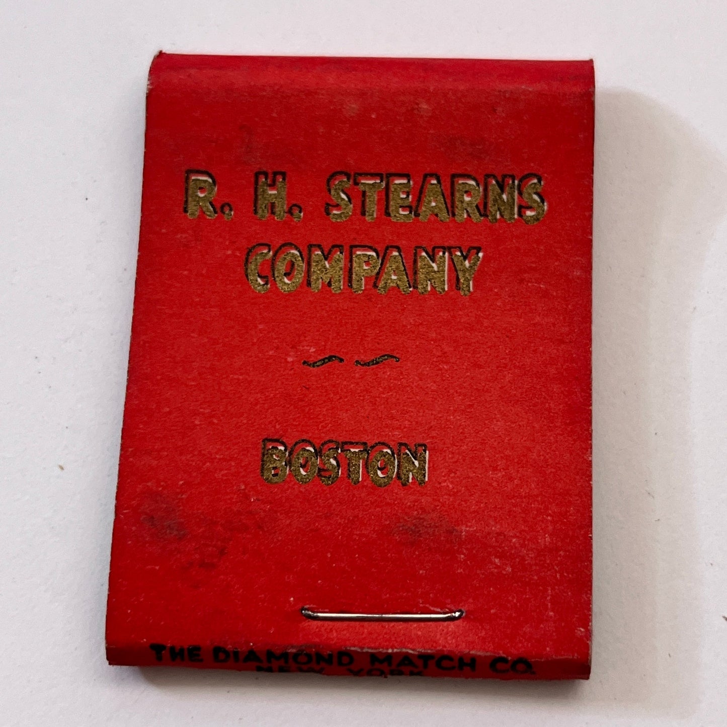 R.H. Stearns Company RHS Co Boston MA Vintage Matchbook Cover TB8-MB3-5