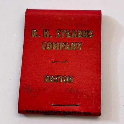 R.H. Stearns Company RHS Co Boston MA Vintage Matchbook Cover TB8-MB3-5