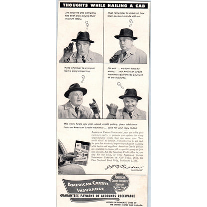 American Credit Indemnity Company of New York 1951 Magazine Ad D17