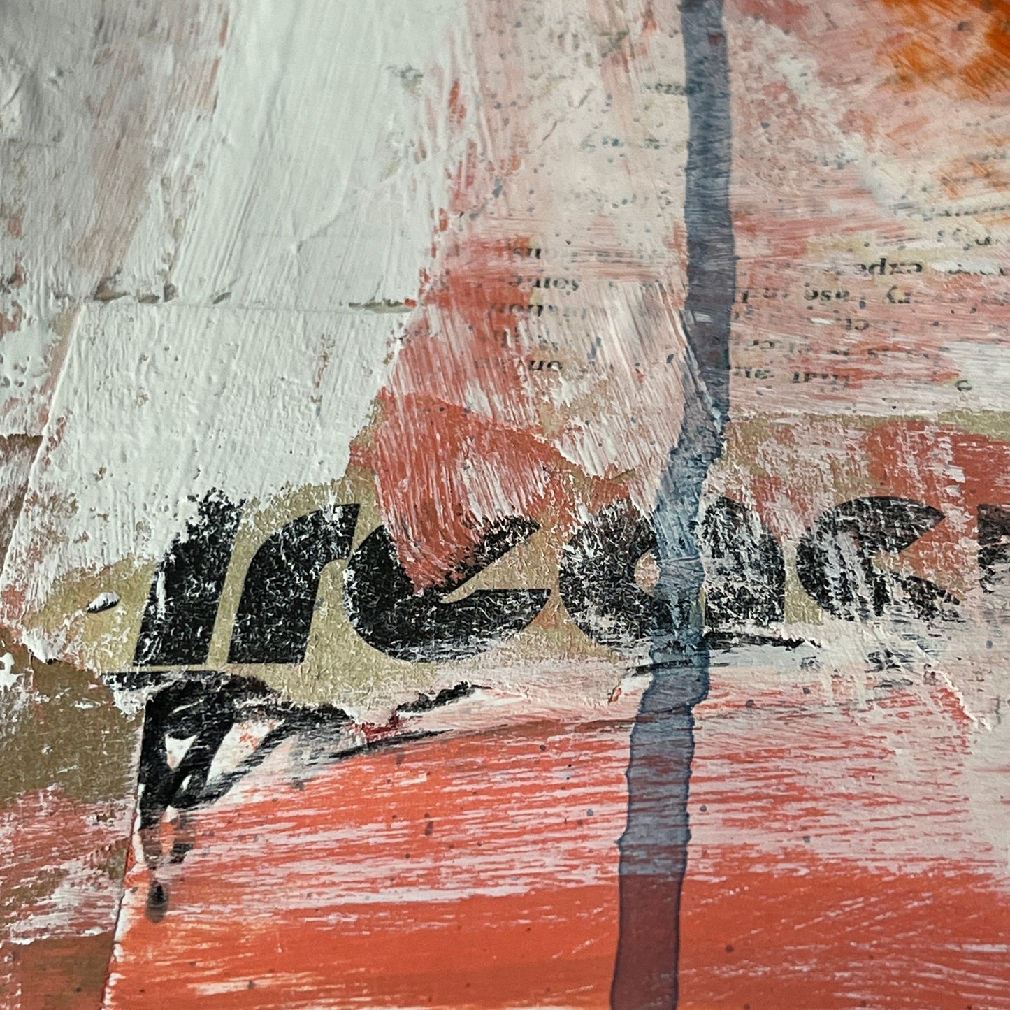 Original Mixed Media Abstract Art Painting 18x24 “Jellyfish" Signed