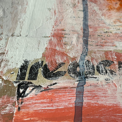 Original Mixed Media Abstract Art Painting 18x24 “Jellyfish" Signed