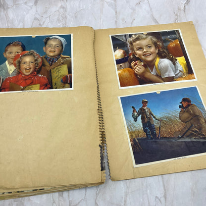 1950s Children's Scrapbook of Pictures Mostly Religious and Animals FL6-2
