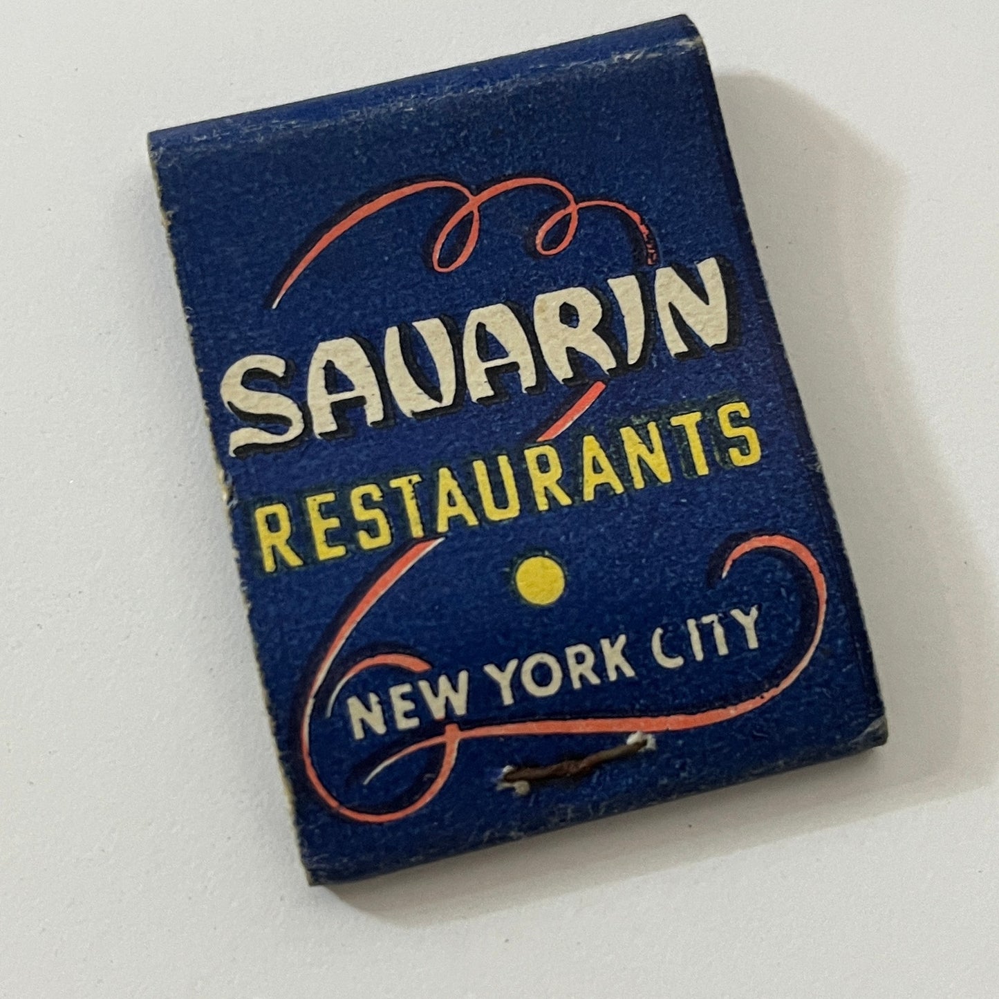 Savarin Restaurants New York City Vintage Matchbook Cover TB6-MB1-1