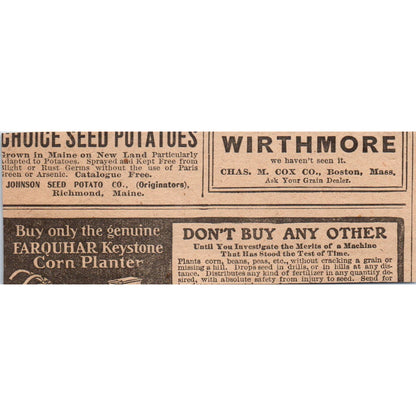 Kitselman Bros Fences Muncie Indiana 1905 Magazine Ad AF1-NH4