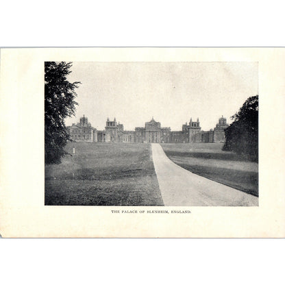 The Palace of Blenheim England 1901 Original Print AD8-H8
