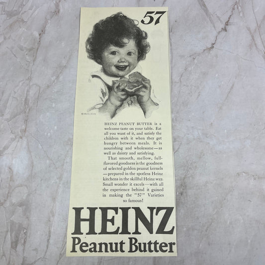 Heinz Peanut Butter 1924 Magazine Ad FL6-11