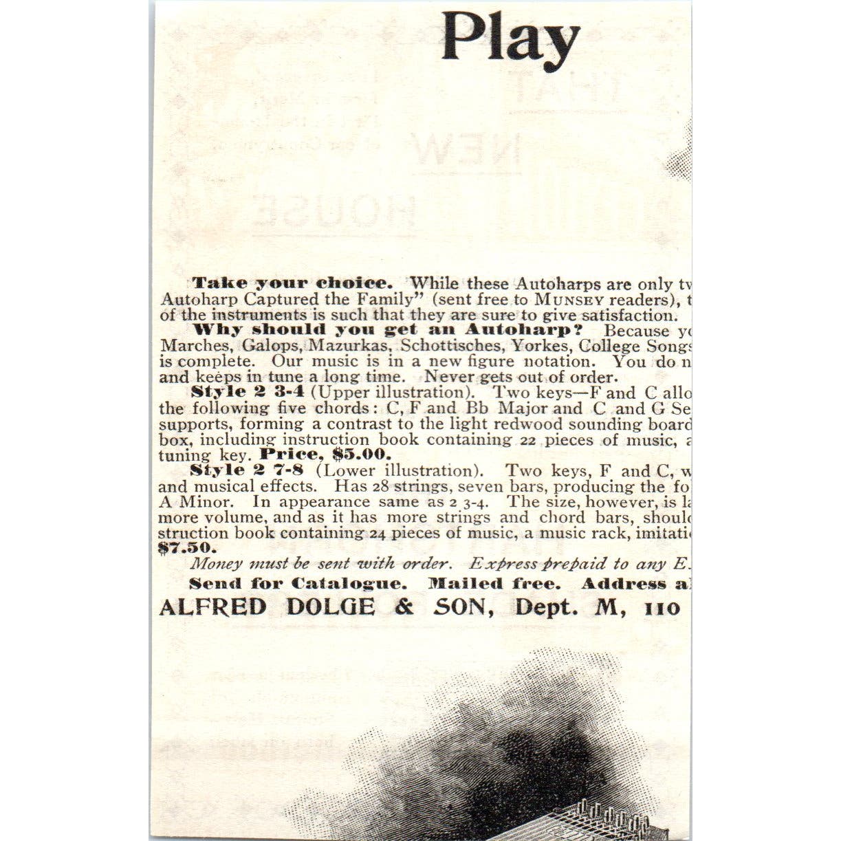 Stewart Hartshorn Shade Rollers c1905 Original Magazine Advertisement AE7-A1