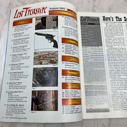 2003 Aug - Lost Treasure Magazine - Treasure Hunting Gold Prospecting M14