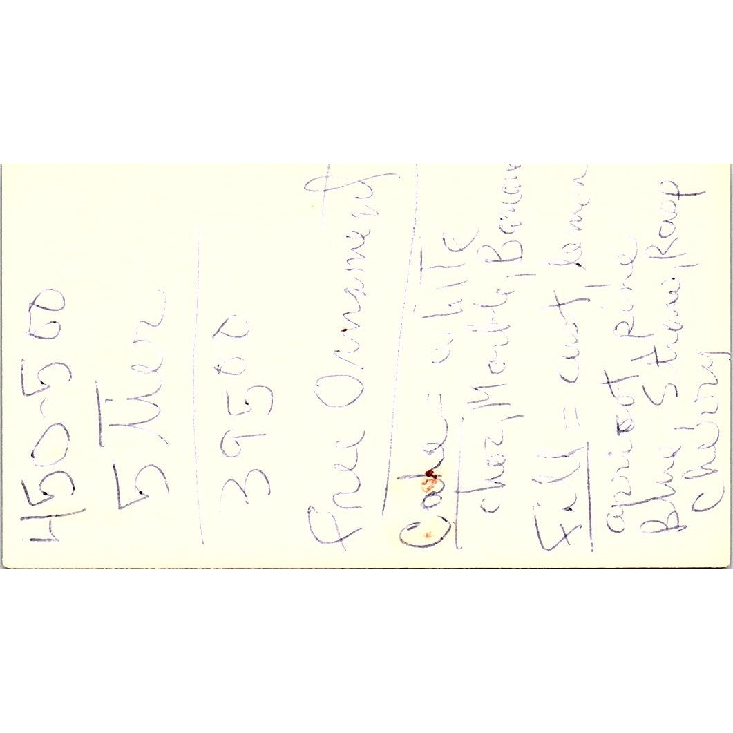 Sweet Sandy's Bakery Sandy & Maxine Swartz Long Beach Vtg Business Card SD9-B11