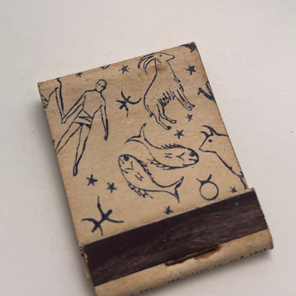 Zodiac Signs Astrology Theme Vintage Matchbook Cover TB8-MB-6
