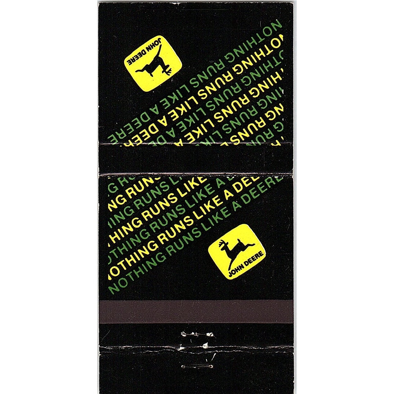 John Deere Engine Works Waterloo Iowa Vintage Matchbook TB6-MB2-7