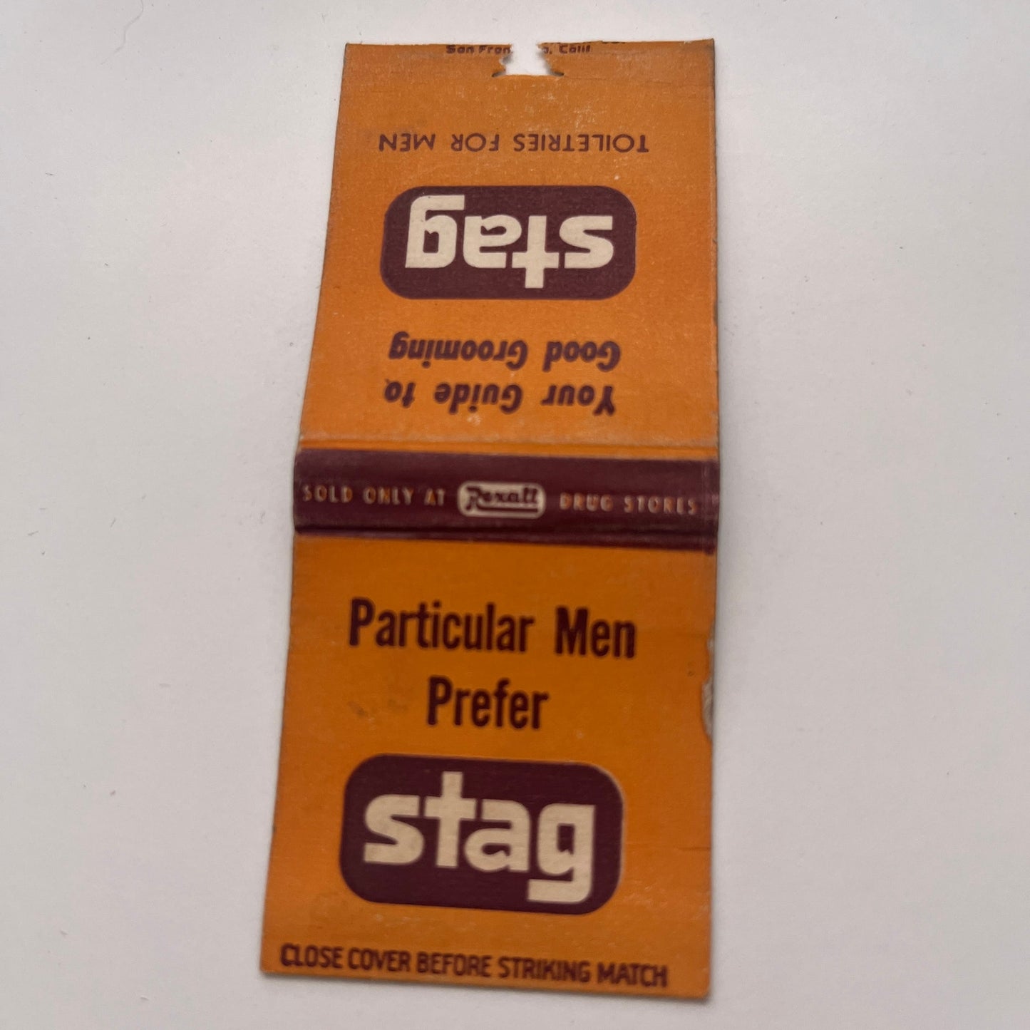 Stag Toiletries for Men Vintage Matchbook Cover MM3-4