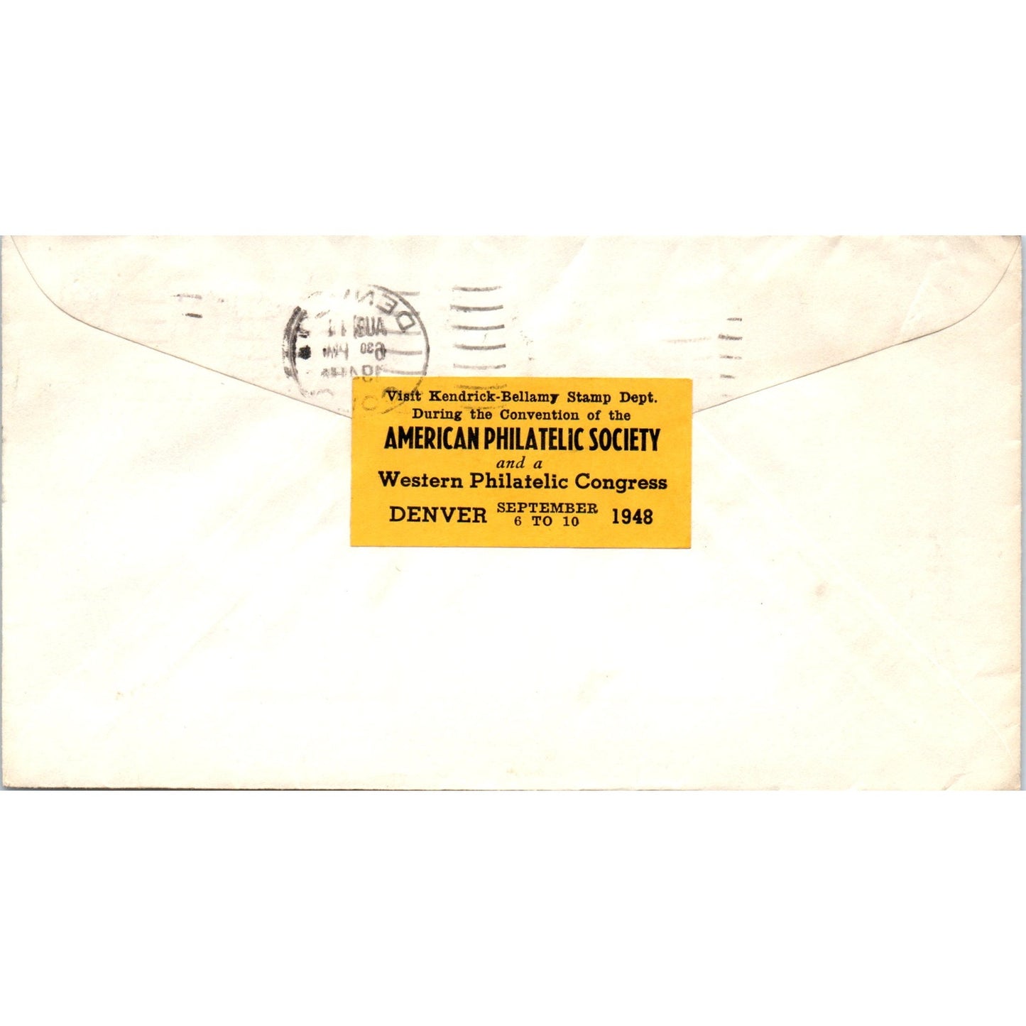 1948 American Philatelic Society 62nd Convention Postal Cover Envelope TG7-PC3