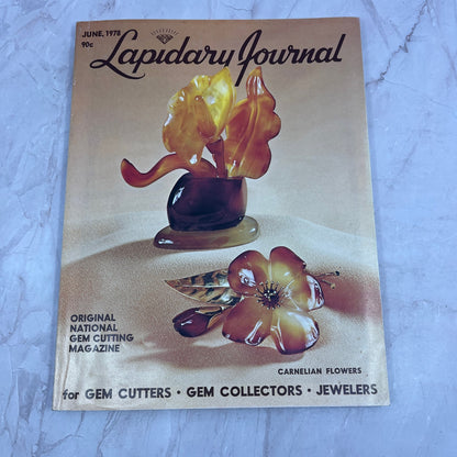 Carnelian Flowers - Lapidary Journal Magazine - Jun 1978 M25