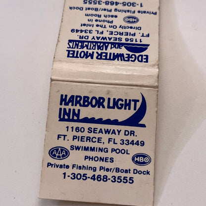 Edgewater Hotel & Apartments Harbor Light Inn Ft Pierce FL Matchbook TB6-MB1-10