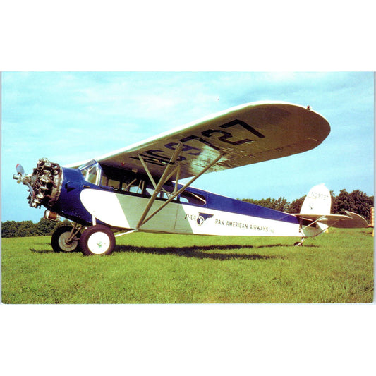 Pan American Airways Fairchild FC-71 Vintage Postcard PC18