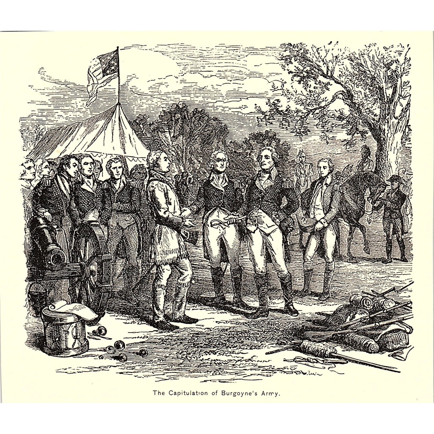 The Capitulation of Burgoyne's Army 1892 Art Print AG2-9