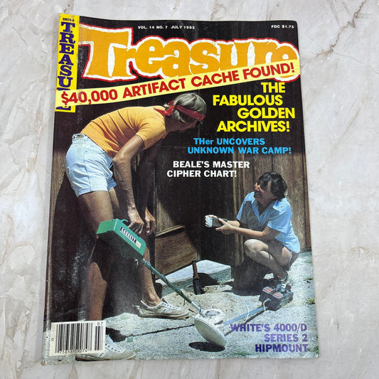1983 July - Treasure Magazine - Treasure Hunting Metal Detecting Gold Coins M10