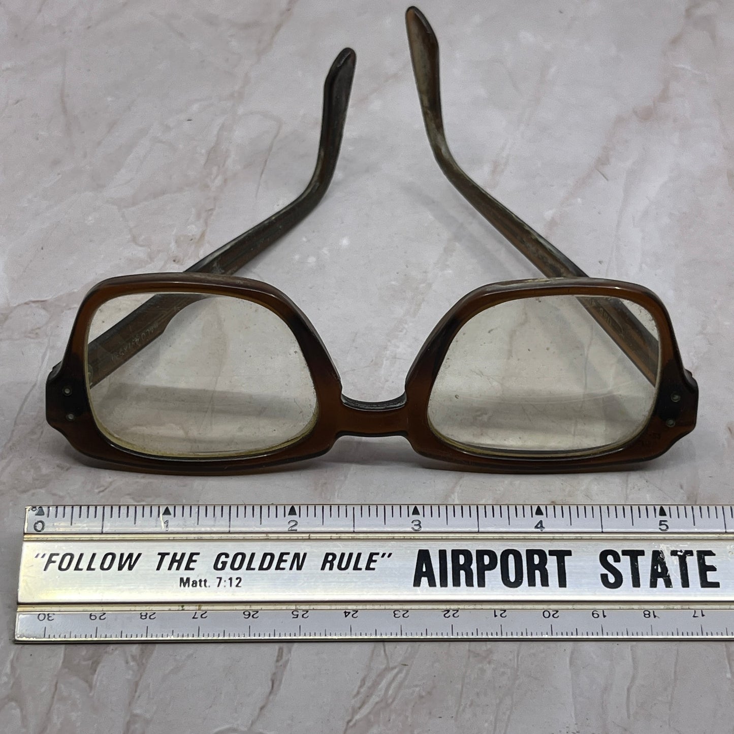 Retro USS Halo Military Glasses 4 1/2-5 3/4 Sunglasses Eyeglasses Frame TG7-G4-1