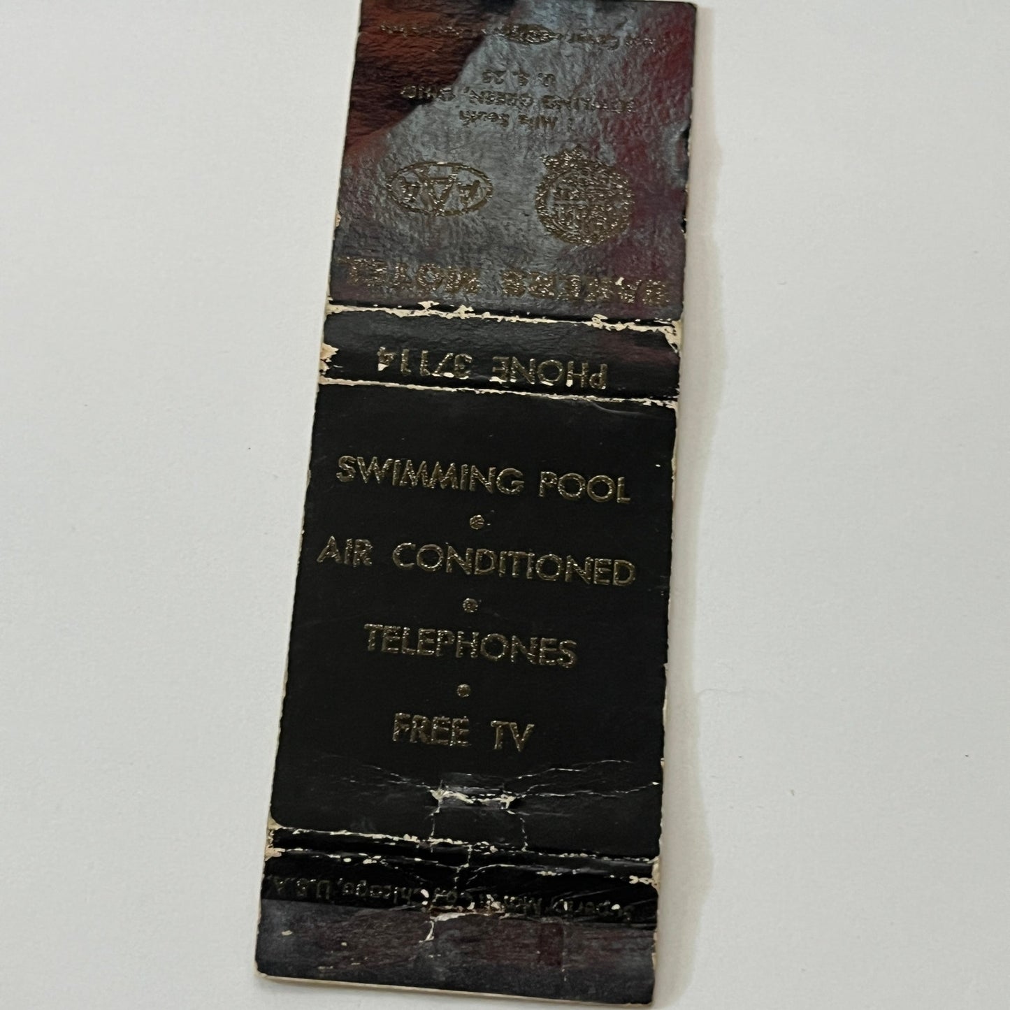 Baker's Motel Bowling Green Ohio Vintage Matchbook Cover TB6-MB1-14