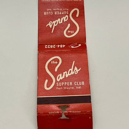 The Sands Supper Club Fort Wayne Indiana Vintage Matchbook TB6-MB2-14