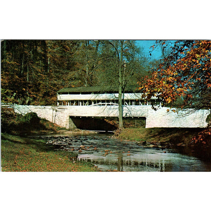 Covered Bridge Valley Forge Park PA Vintage Covered Bridge Postcard PD3