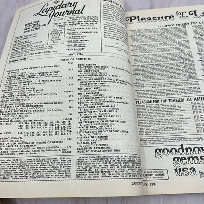 Crystallized Nacozari Sonora Mexico - Lapidary Journal Magazine - May 1976 M25