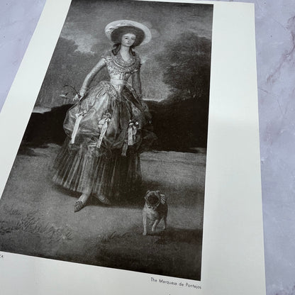 The Marquesa de Pontejos - Goya Antique 8.5x11.5" Engraving Art Print V20