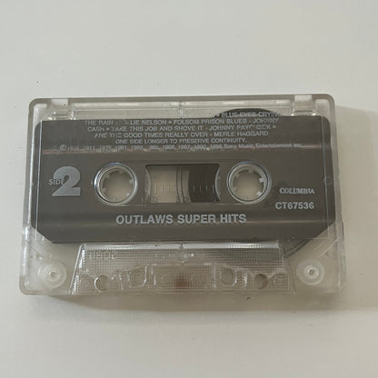 Outlaws Super Hits Merle Haggard Willie Nelson Country Cassette Tape TB6-OT1