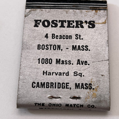 Foster's Appetizing Foods Lawrence MA Vintage Matchbook Cover TB8-MB3-1