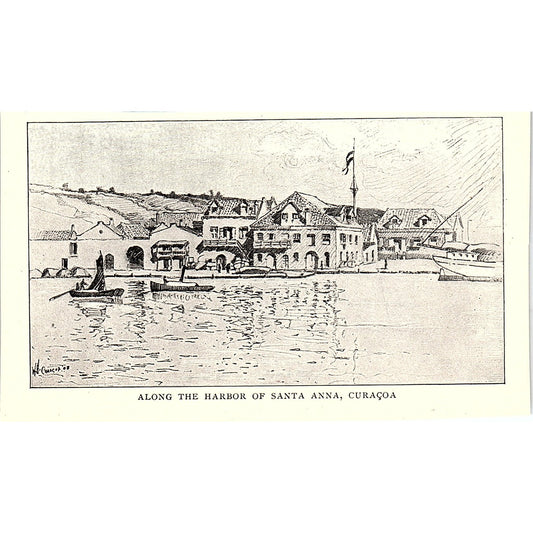 Along the Harbor of Santa Anna Coraçoa Walter Hale 1903 Art Print AG3-H1