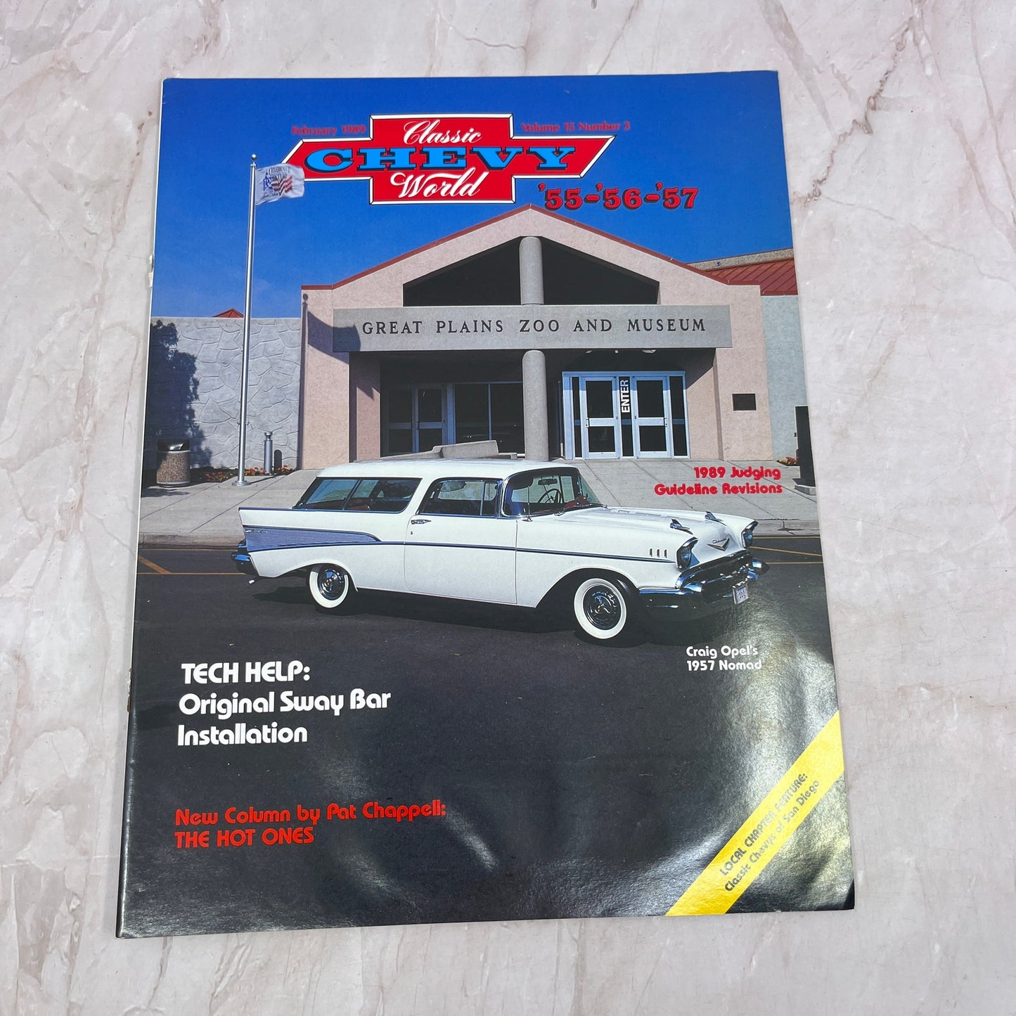 Sway Bar Installation - '55, '56, '57 Classic Chevy World Magazine Feb 1989 M29